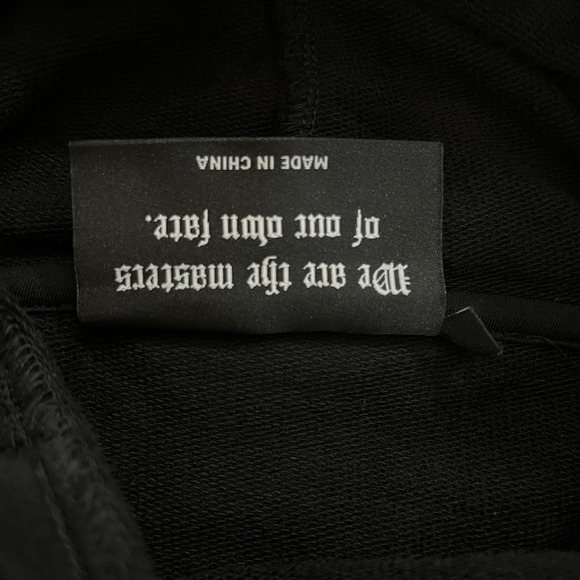 KILLSTAR Grannus Hoodie Sz XL Black Oversized Paneled Mask Goth Occult Edgy Punk - Picture 9 of 14